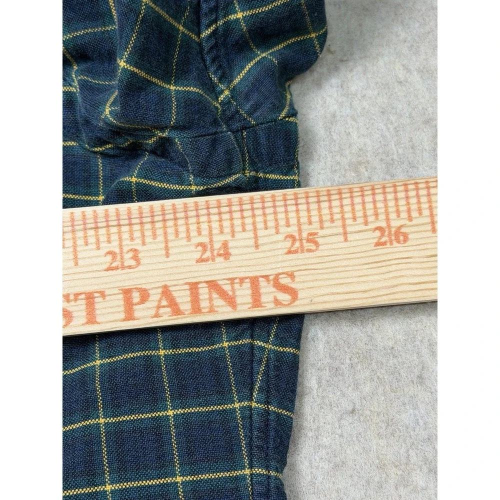 Polo Ralph Lauren Custom Fit Button Down Shirt‎ Mens XL Blue Yellow Long Sleeve